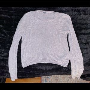 Soft white sweater, excellent condition.
